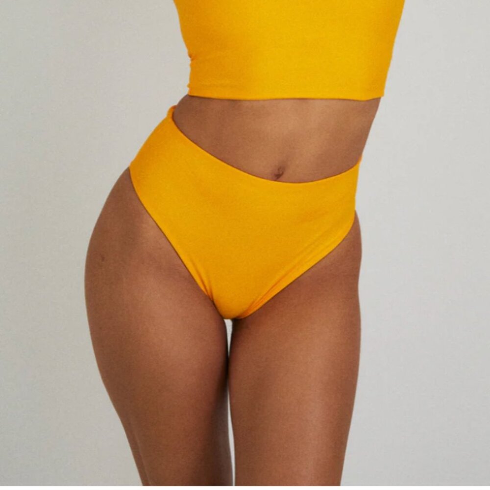 Saltwater Collective Bettina Bottoms High Waist XL Citrus Yellow/Orange